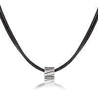 Algopix Similar Product 9 - Galis Choker Necklace for Men  Black