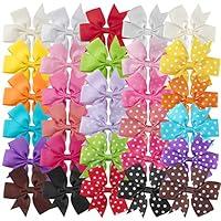 Algopix Similar Product 4 - HABIBEE 30pcs Grosgrain Ribbon Hair