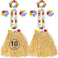 Algopix Similar Product 19 - Tigerdoe Hawaiian Costume  Hula Skirt