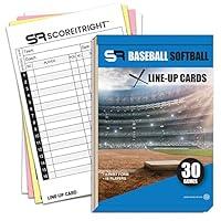 Algopix Similar Product 19 - Score It Right BaseballSoftball Lineup