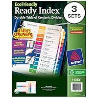 Algopix Similar Product 5 - Avery EcoFriendly 12 Tab Dividers for