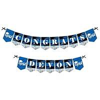 Algopix Similar Product 17 - Big Dot of Happiness Personalized Blue