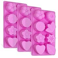 Algopix Similar Product 2 - 3 Pcs Floral Leaf Silicone Molds