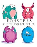 Algopix Similar Product 14 - Monsters Sticker Book Collection Blank