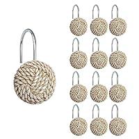 Algopix Similar Product 20 - Sunlit Boho Knots Shower Curtain Hooks