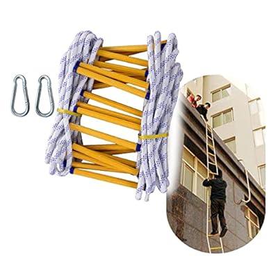 Best Deal for Niczu Flame Resistant Safety Rope Ladder with Hooks