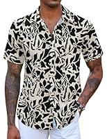 Algopix Similar Product 2 - COOFANDY Mens Hawaiian Shirt Short