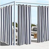 Algopix Similar Product 16 - Outdoor Décor Coastal Stripe Panel Pair