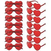 Algopix Similar Product 3 - Heart Sunglasses 14Pack Heart Shaped