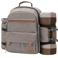 Algopix Similar Product 14 - Sunflora Picnic Backpack for 4 Person