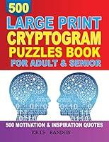 Algopix Similar Product 20 - 500 Large Print Cryptogram Puzzles Book