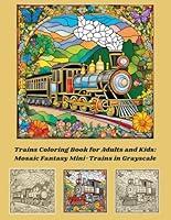 Algopix Similar Product 4 - Trains Coloring Book for Adults and