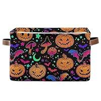 Algopix Similar Product 9 - Halloween Pumpkin Bat Storage Basket