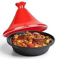Algopix Similar Product 4 - Tagine Moroccan Cast Iron 4 qt Cooker