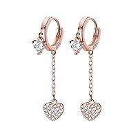 Algopix Similar Product 15 - SLUYNZ Sterling Silver CZ Heart Small