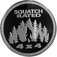 Algopix Similar Product 17 - Squatch Badge Rated Car Emblem 4 x 4