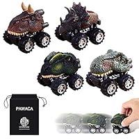 Algopix Similar Product 7 - Pull Back Dinosaur Cars Pawaca 4Pack
