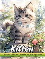 Algopix Similar Product 16 - Kitten Coloring Book for Adults with