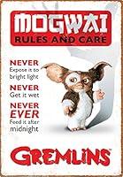 Algopix Similar Product 1 - AQUARIUS Gremlins Rules Tin Sign