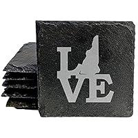 Algopix Similar Product 1 - Love New Hampshire Coasters  Square