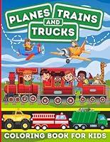 Algopix Similar Product 18 - Planes Trains and Trucks Coloring