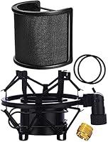 Algopix Similar Product 9 - Microphone Shock Mount with Pop Filter