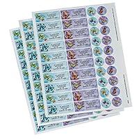 Algopix Similar Product 14 - Personalized Butterflies Labels  Seals