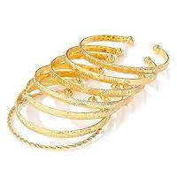 Algopix Similar Product 5 - KISS WIFE Gold Cuff Bracelets Set for