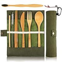 Algopix Similar Product 5 - Bamboo Utensils Cutlery Set BEWBOW 