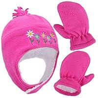 Algopix Similar Product 2 - Girls Sherpa Lined Flower Embroidered