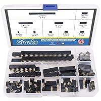 Algopix Similar Product 4 - Glarks 80Pcs 254mm Straight Double Row