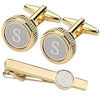 Algopix Similar Product 7 - GWD Mens Cufflinks Tie clips set Set