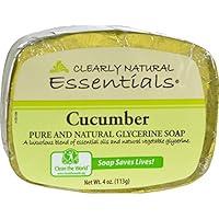 Algopix Similar Product 4 - Clearly Natural Soap Bar Glyc Cucumber