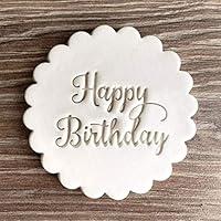 Algopix Similar Product 8 - Happy Birthday Fondant Embosser or