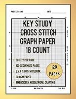 Algopix Similar Product 15 - KEY Study Cross Stitch Graph Paper 18