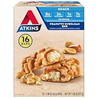 Algopix Similar Product 12 - Atkins Snack Bar Peanutty Overload 8g