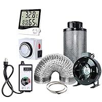 Algopix Similar Product 19 - BloomGrow 8 Inline Fan Carbon Filter