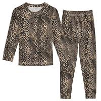 Algopix Similar Product 8 - ALAZA Brownness Snake Skin Print 1