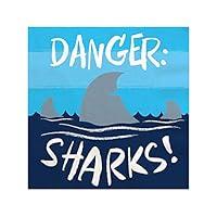 Algopix Similar Product 9 - Big Dot of Happiness Shark Zone 