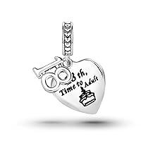 Algopix Similar Product 17 - KoJoSoLan Birthday Heart Dangle Charms