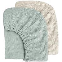 Algopix Similar Product 6 - MairMore Muslin Cotton Crib Sheets 