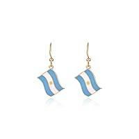 Algopix Similar Product 10 - Firopia Olympic Dangle Earrings Flag