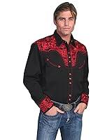 Algopix Similar Product 14 - Scully Mens P634 Embroidered Floral