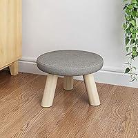 Algopix Similar Product 17 - DL Solid Wood Round Footstool Ottoman