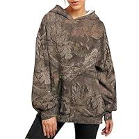 Algopix Similar Product 16 - Womens Camo Hoodies Casual Loose Fit