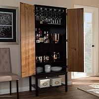 Algopix Similar Product 10 - Baxton Studio MidCentury TwoTone Wine