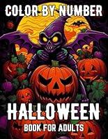 Algopix Similar Product 8 - Color By Number Halloween Book For