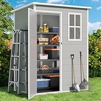 Algopix Similar Product 3 - Gizoon Outdoor Resin Storage Shed 5x3