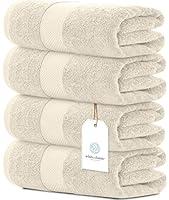 Algopix Similar Product 1 - White Classic Luxury Bath Towels Set of