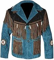 Algopix Similar Product 2 - SpazeUp Cowboy Leather Jacket Men 